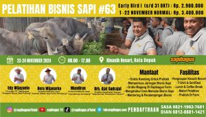 Pelatihan bisnis sapi angkatan 63